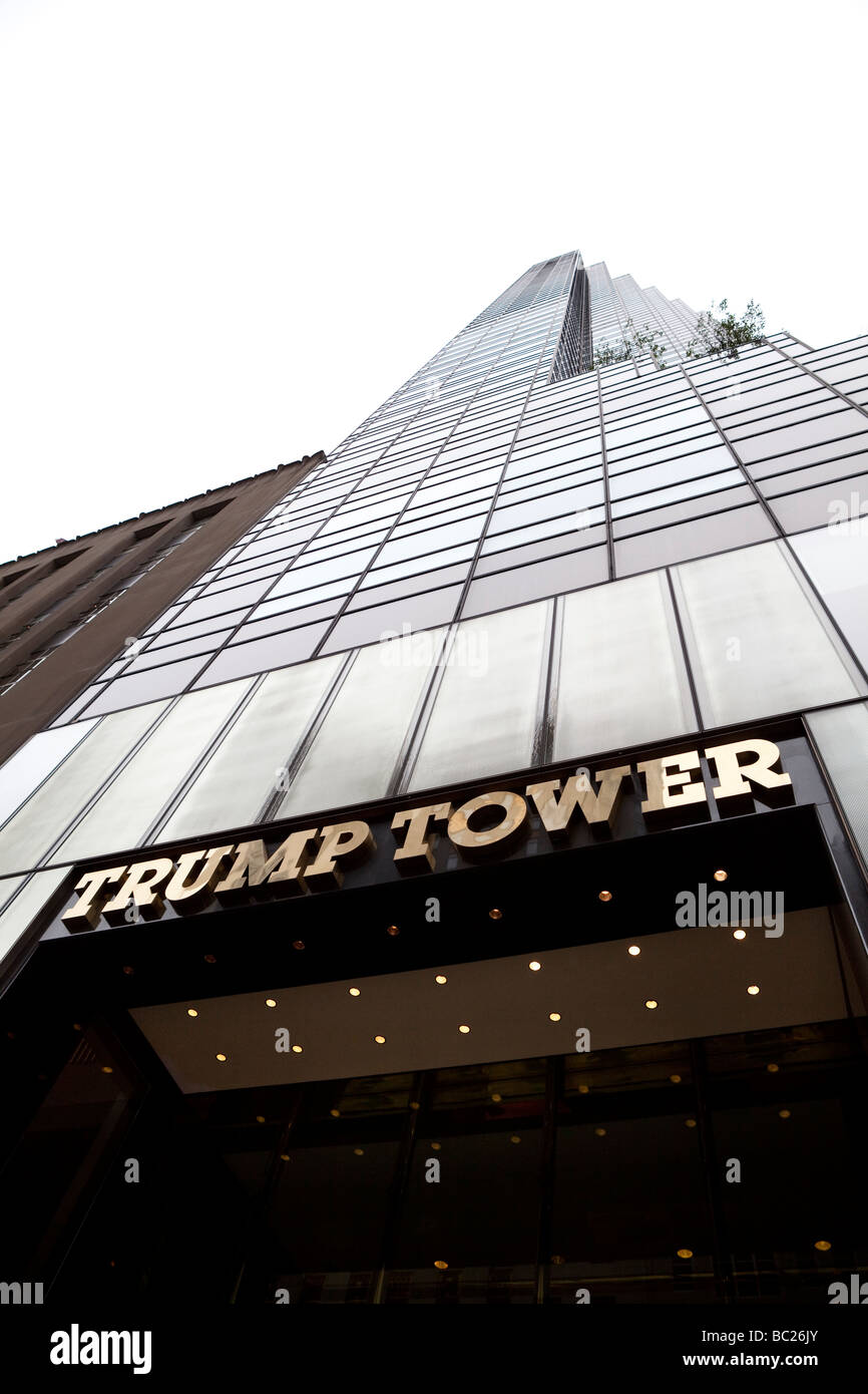 Trump Tower NYC Banque D'Images
