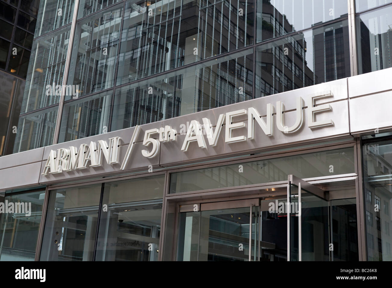 Armani NYC Banque D'Images