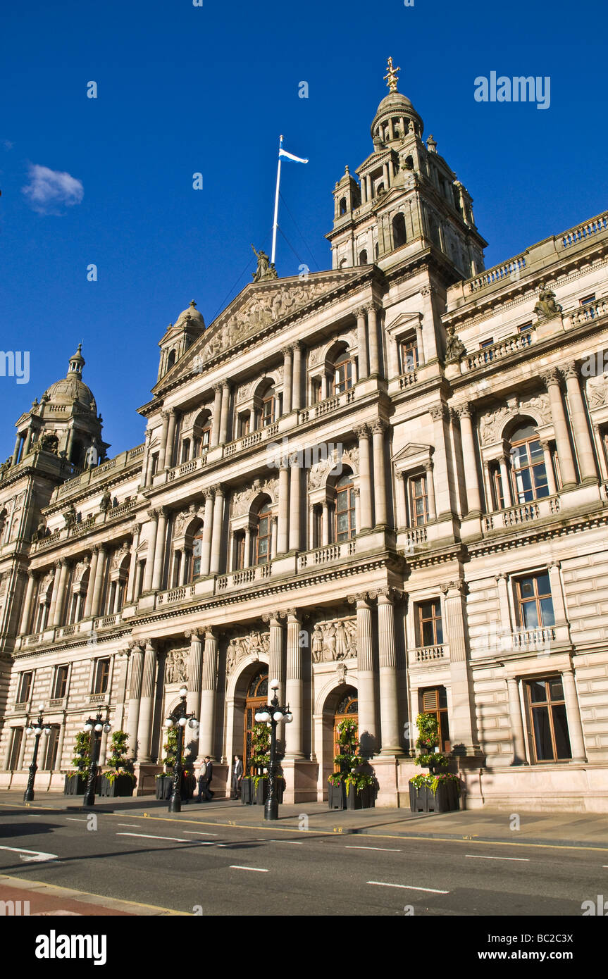 Dh City Chambers GEORGE SQUARE Glasgow City Chambers enterance avant Banque D'Images