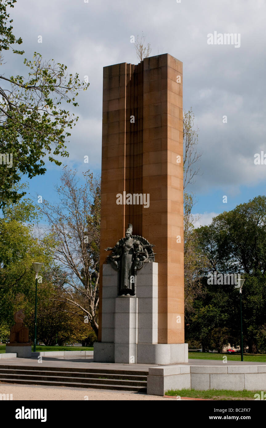 Kings parc du domaine, statue, Melbourne, Victoria, Australie Banque D'Images