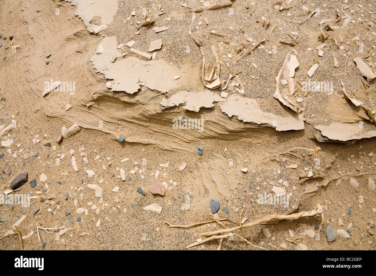 Géologie à l'Est du désert d'Égypte Banque D'Images