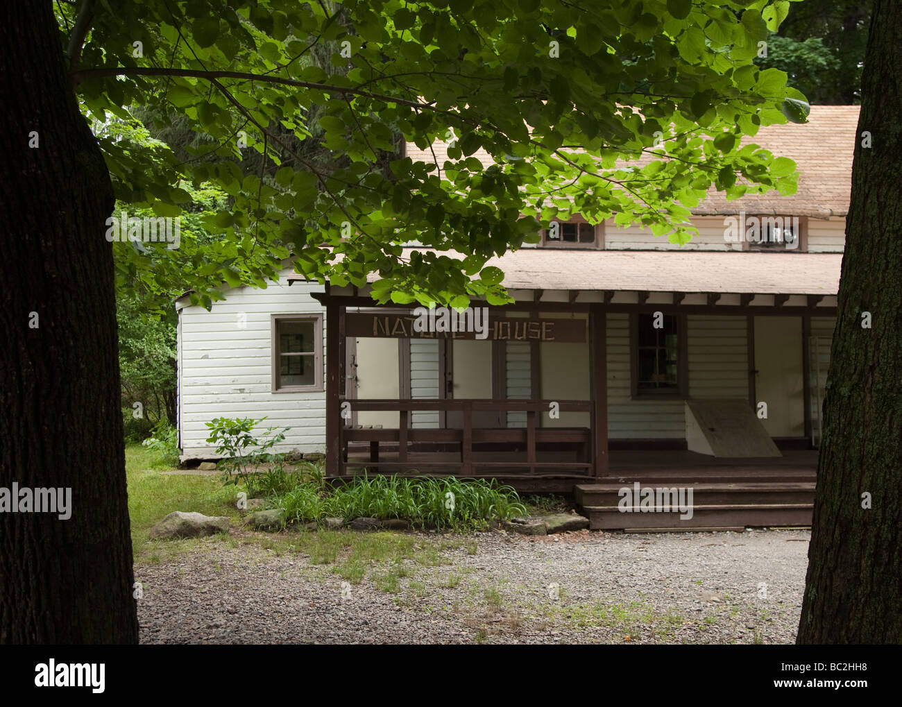 Immeuble à un centre de la nature Banque D'Images
