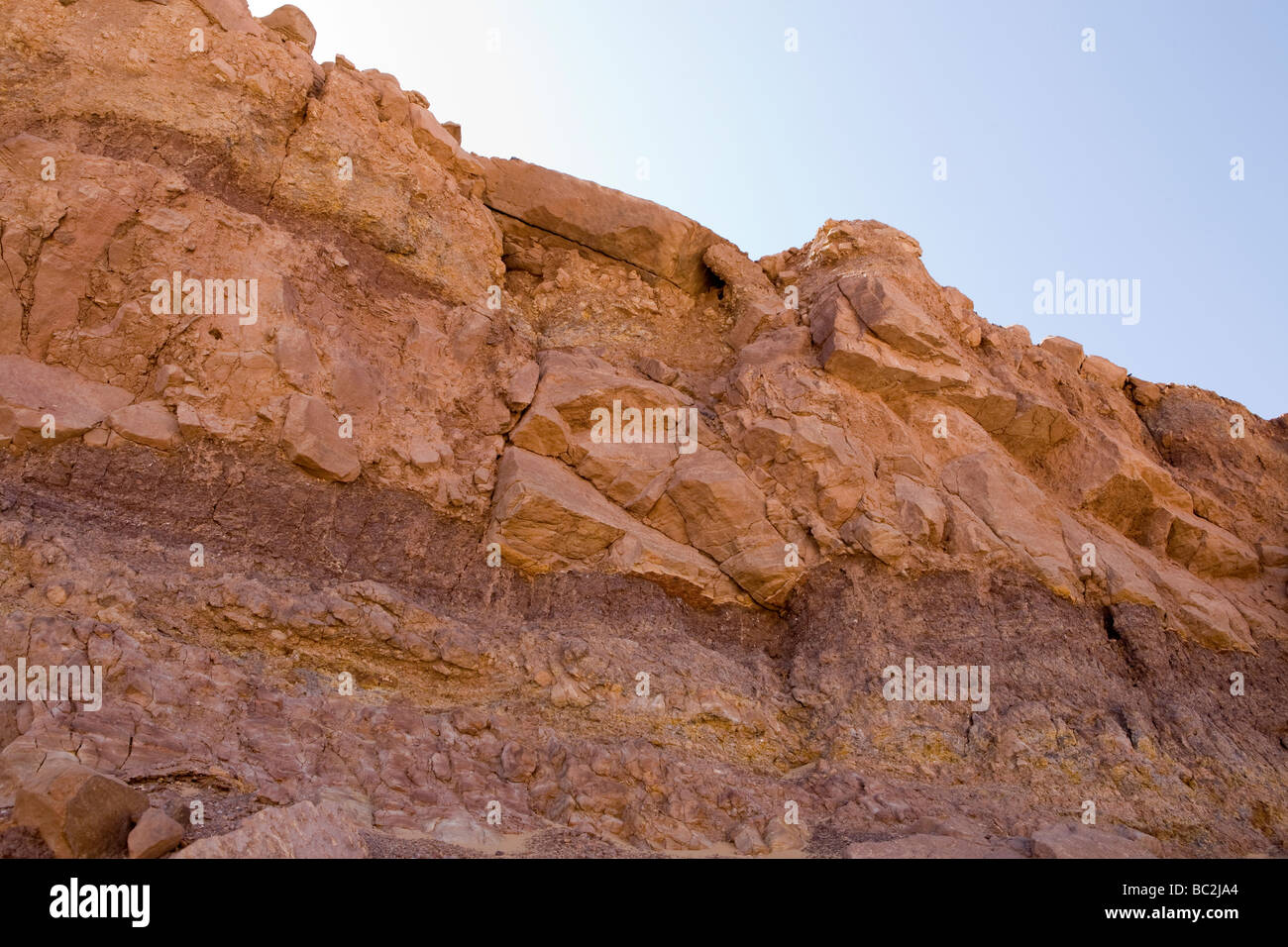 Géologie à l'Est du désert d'Égypte Banque D'Images
