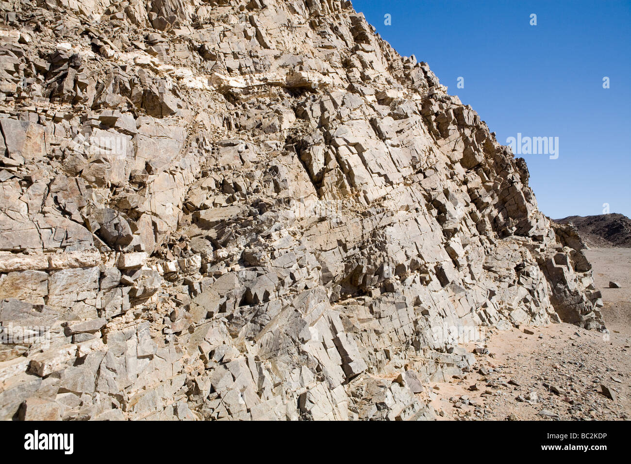 Géologie à l'Est du désert d'Égypte Banque D'Images