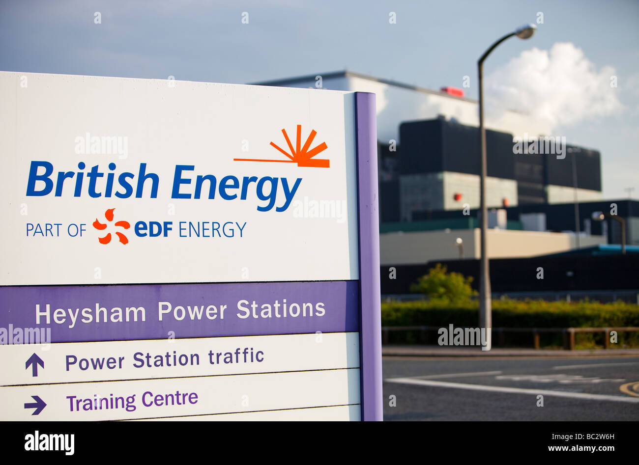 Centrale nucléaire d'Heysham dans le Lancashire UK Banque D'Images