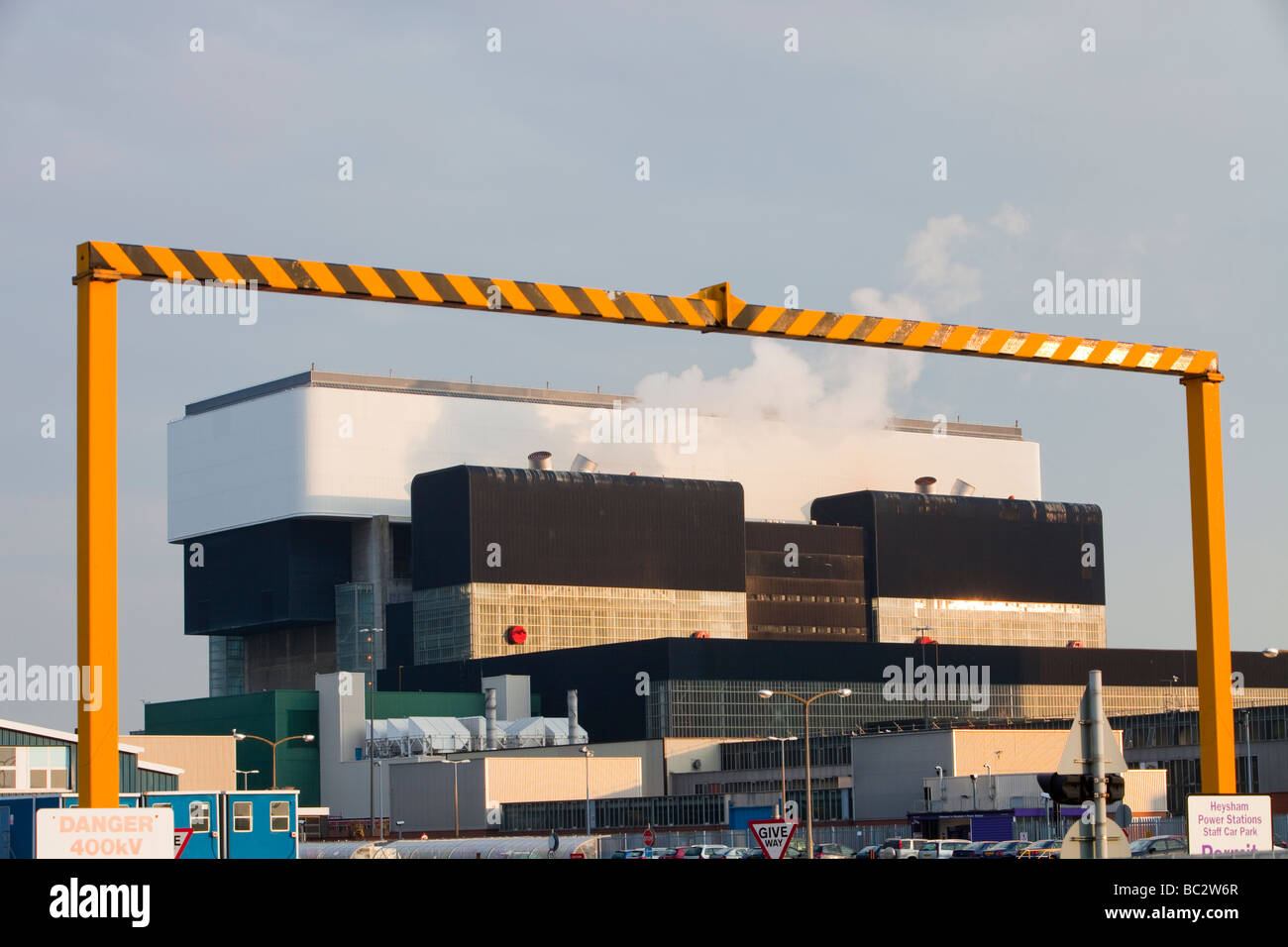 Centrale nucléaire d'Heysham dans le Lancashire UK Banque D'Images