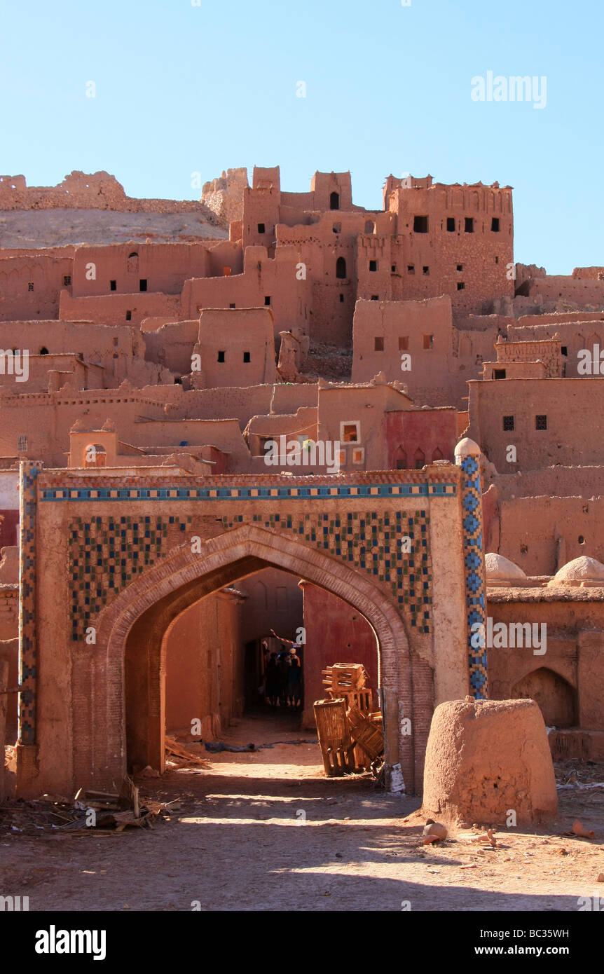 Maroc : Ksar Aït-Ben-Haddou Banque D'Images