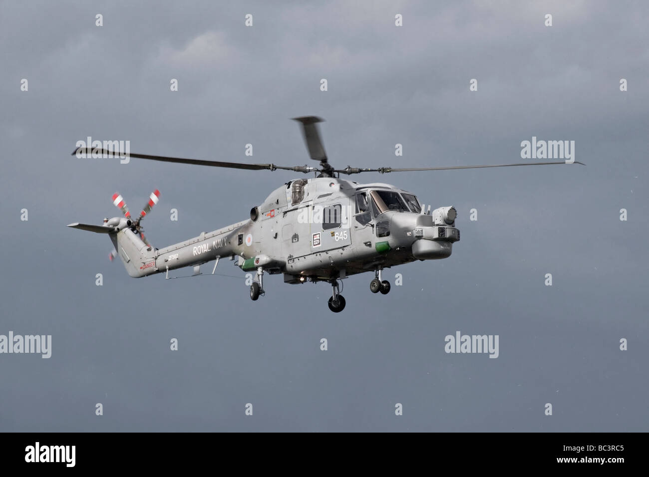 Un hélicoptère Westland Lynx de la Royal Navy Banque D'Images