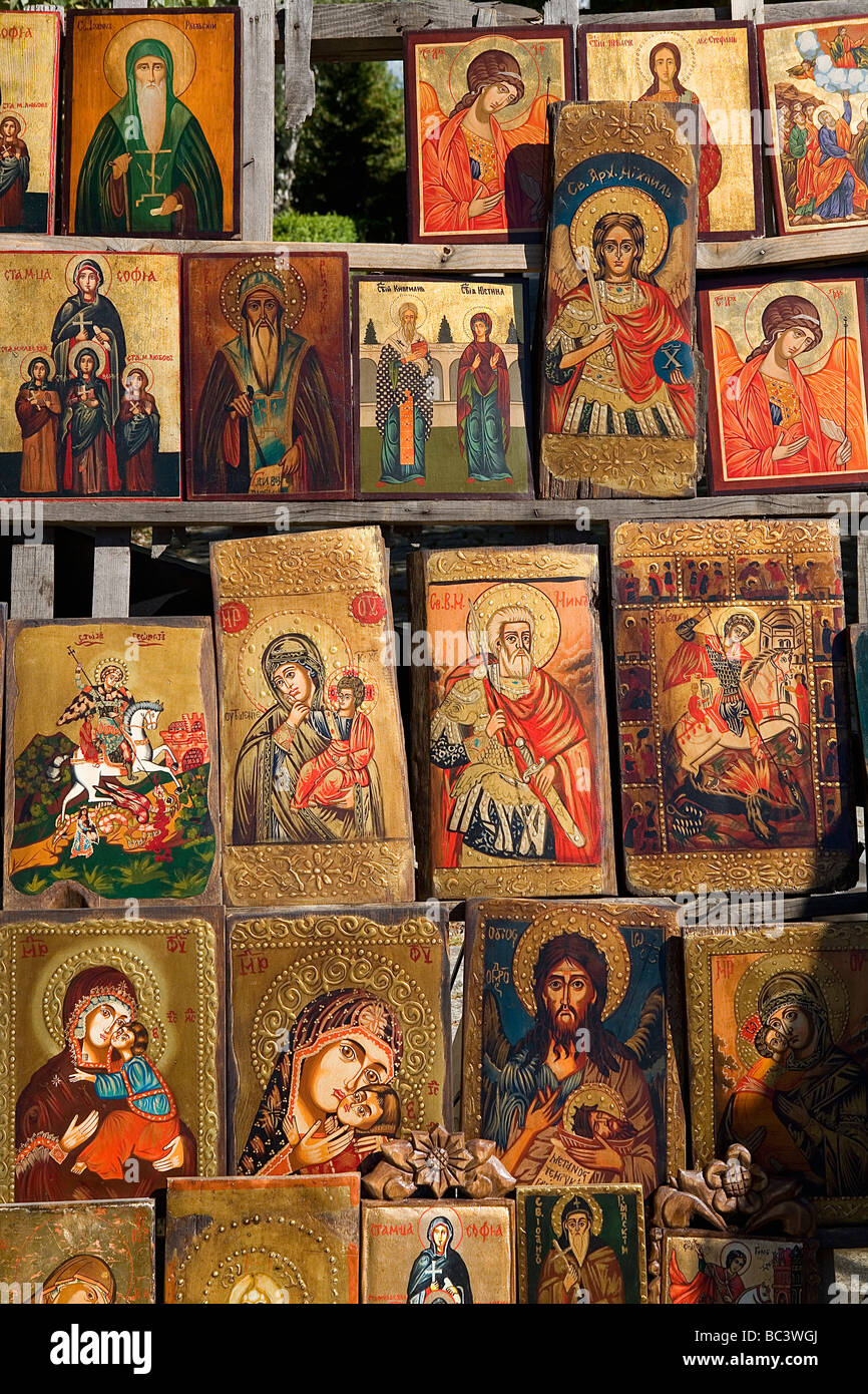 Bulgarie - Sofia - Capital City - Brocante - Icônes Banque D'Images