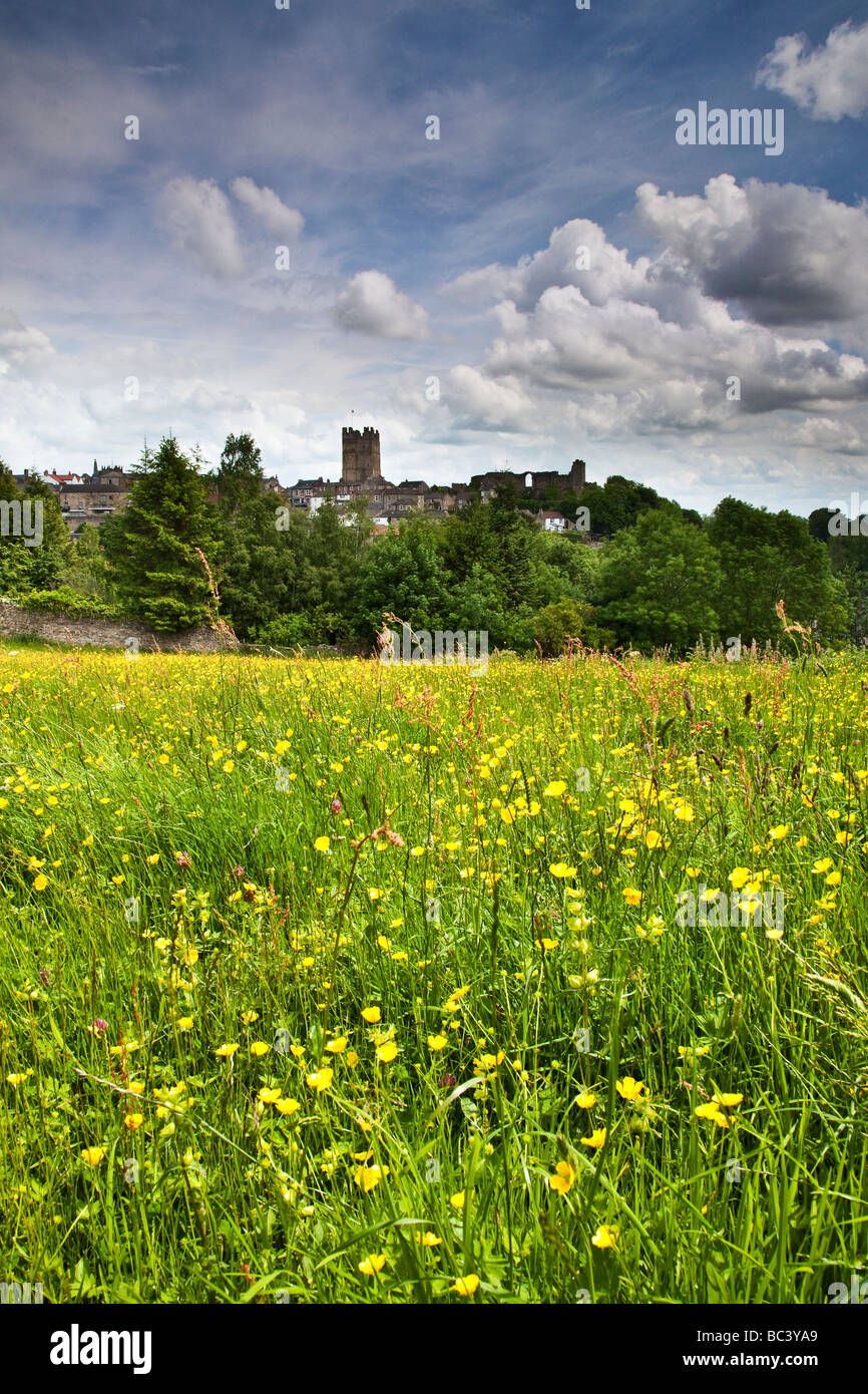 La Ville de Richmond North Yorkshire Banque D'Images