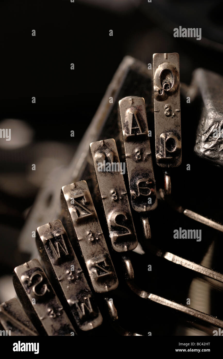 Type de métal machine à écrire Banque D'Images