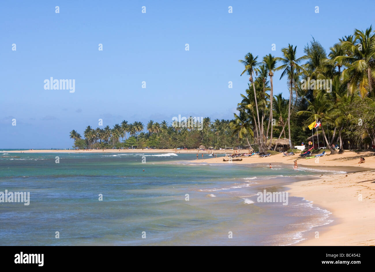 République Dominicaine - Côte Nord - Péninsule de Samana - Las Terrenas -  Playa Las Ballenas Photo Stock - Alamy