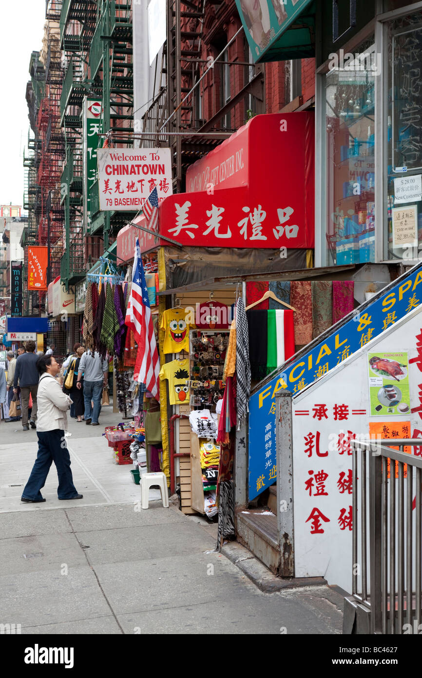 China town à New York City Banque D'Images