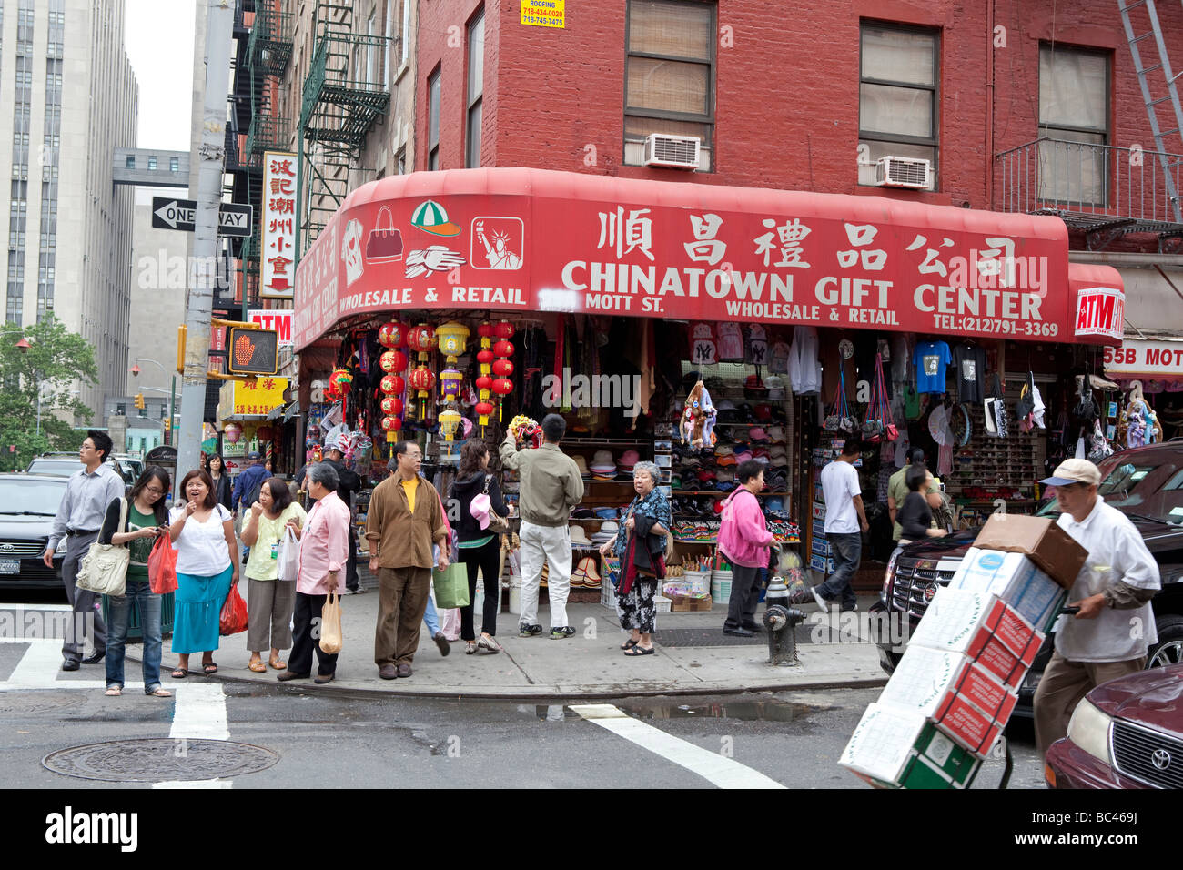 China town à New York City Banque D'Images