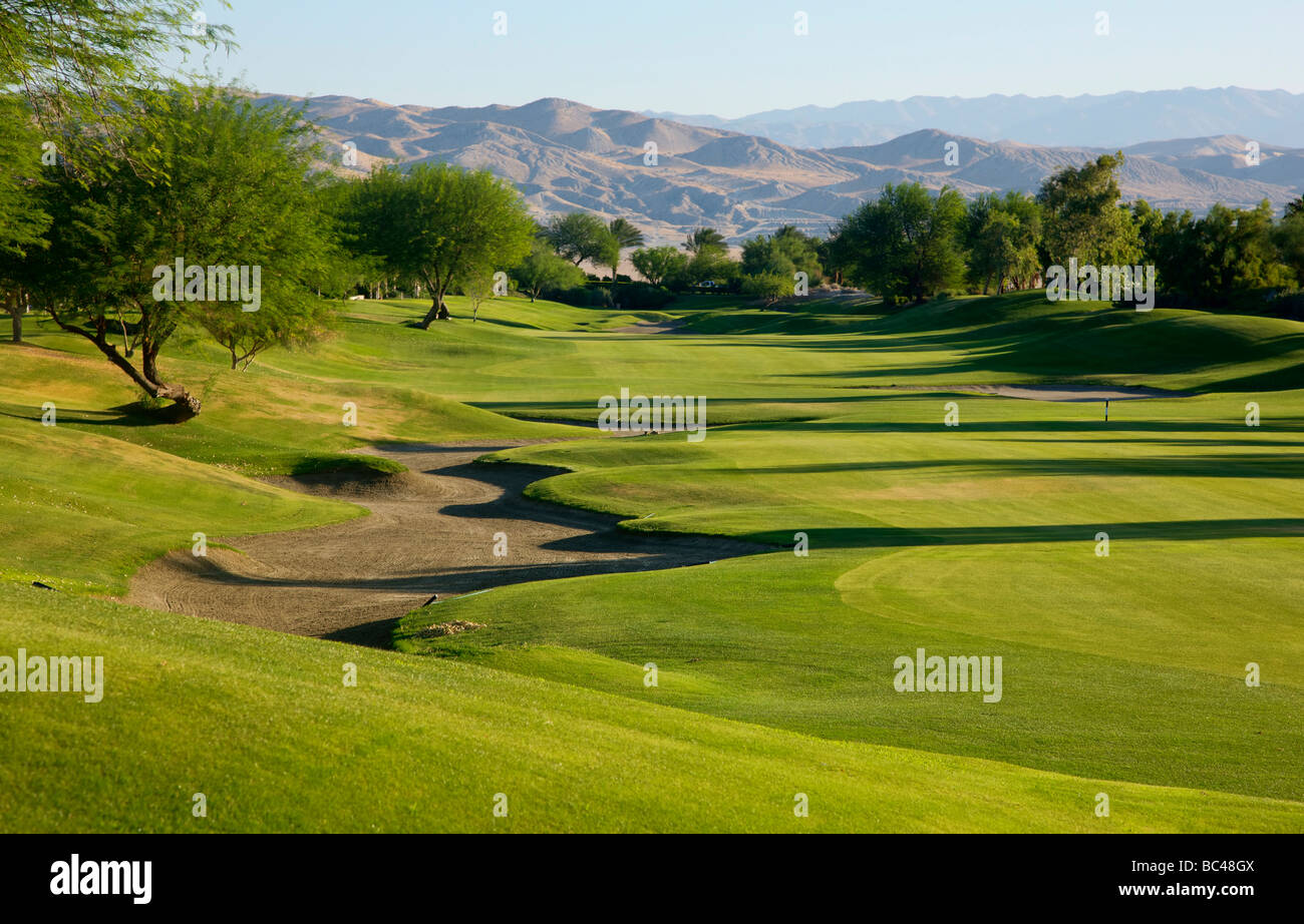La signature de Gary Player Golf Course, Mission Hills Country Club Banque D'Images