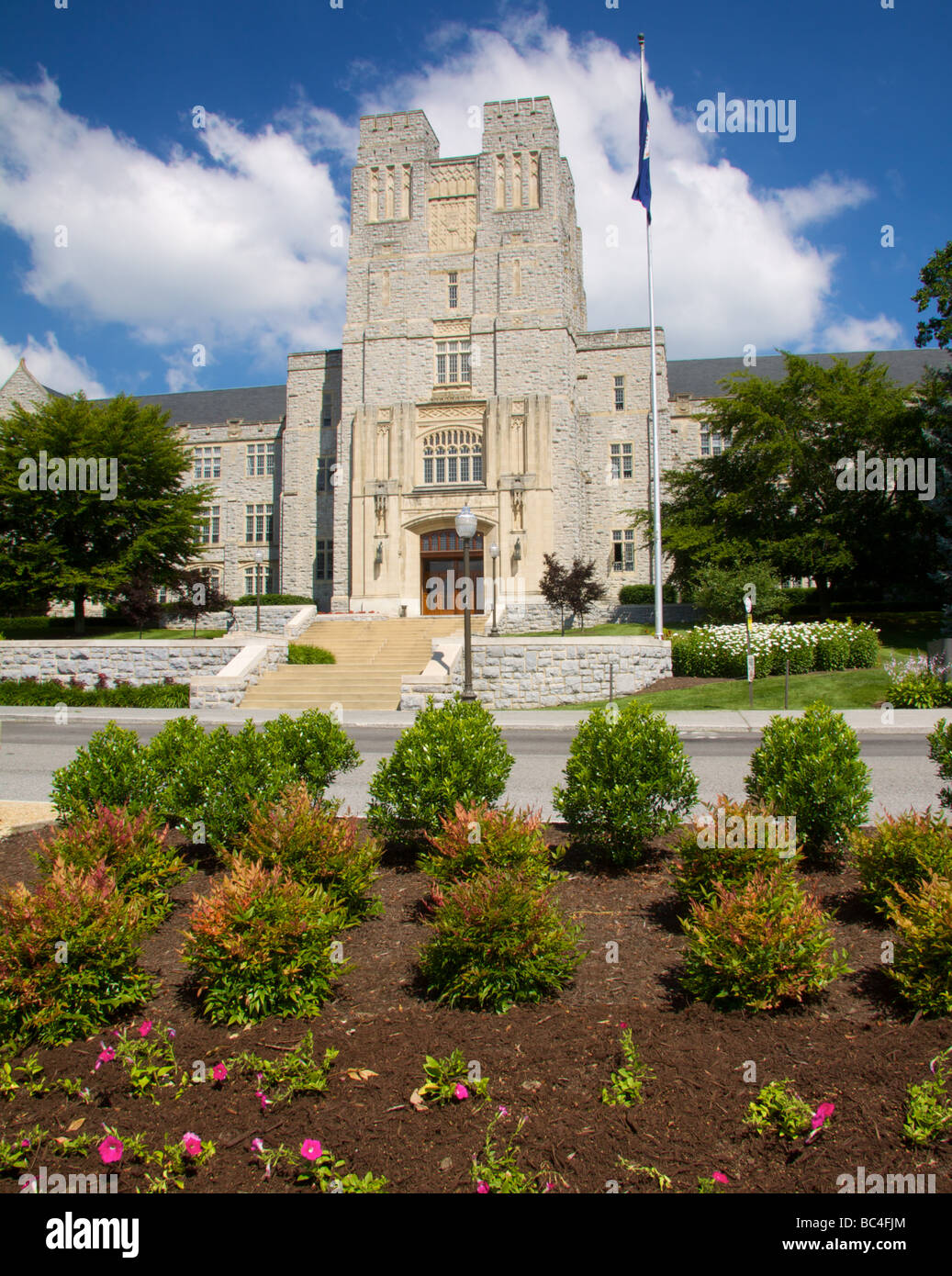 Burruss Hall à l'Université Virginia Tech Banque D'Images