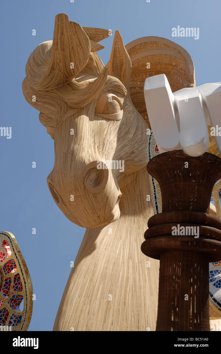 Fogueres, Las Hogueras de San Juan San Juan / Fiesta, Alicante, Communauté Valencienne, Espagne Banque D'Images