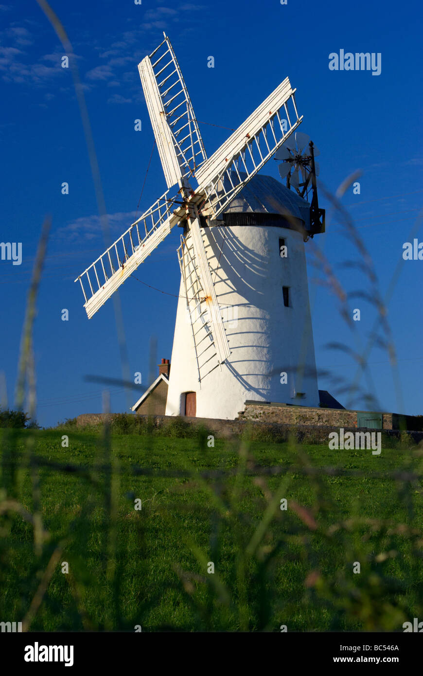 Ballycopeland moulin monument historique et attraction touristique, comté de Down en Irlande du Nord Banque D'Images