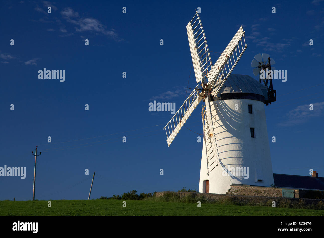 Ballycopeland moulin monument historique et attraction touristique, comté de Down en Irlande du Nord Banque D'Images
