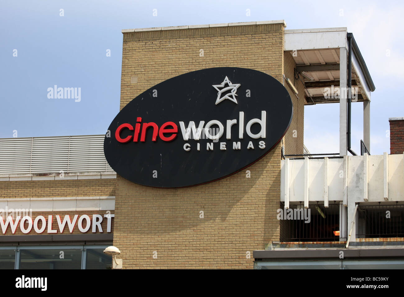 Cinéma CineWorld Sign Banque D'Images