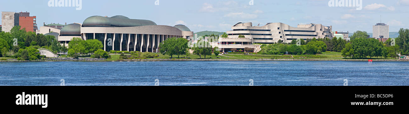 Panorama Musée des civilisations, Gatineau (Hull) Ontario, Canada Banque D'Images