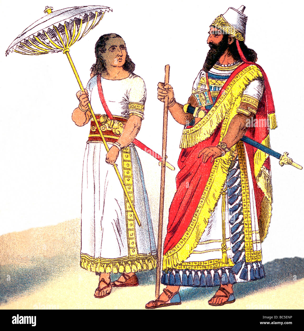 Histoire Du Costume Empire Assyrien Me Si Cle Av J C Av