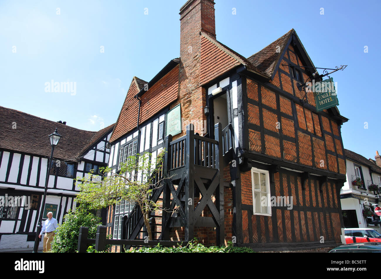 The Spread Eagle Hotel, West Street, Midhurst, West Sussex, Angleterre, Royaume-Uni Banque D'Images