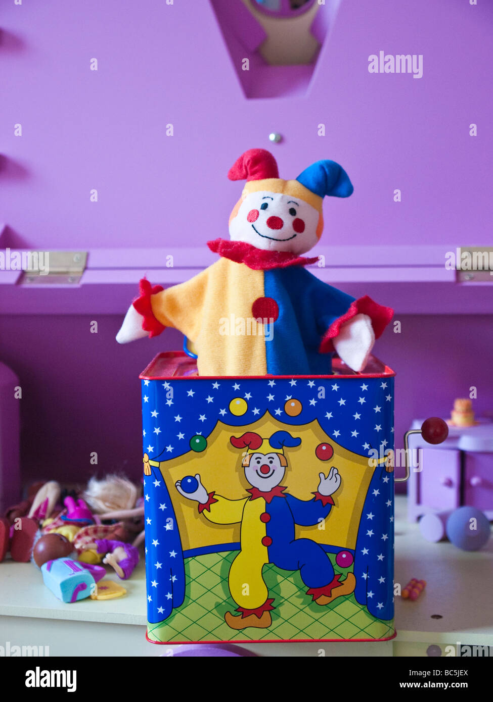 Boîte à surprise Banque D'Images