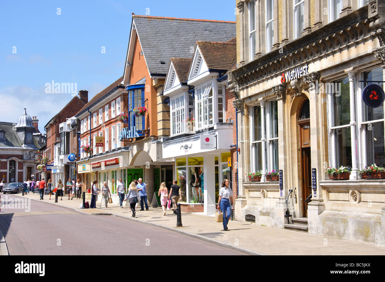 High Street, Petersfield, Hampshire, Angleterre, Royaume-Uni Banque D'Images