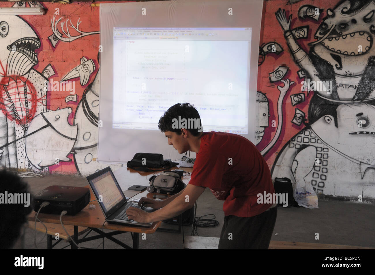 Hackmeet 2009 réunion de hackers Banque D'Images