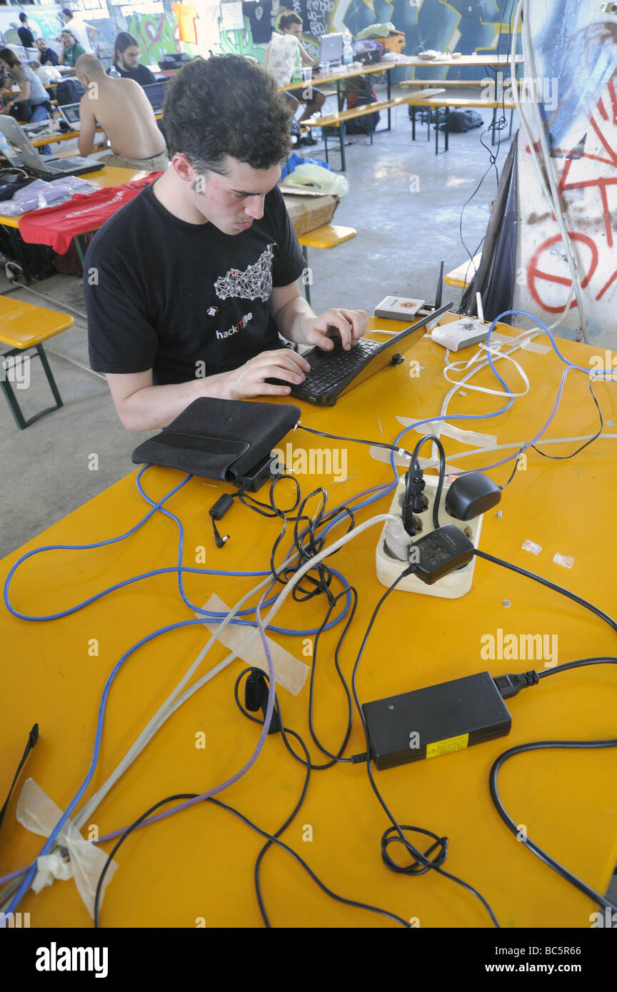 Hackmeet 2009 réunion de hackers Banque D'Images