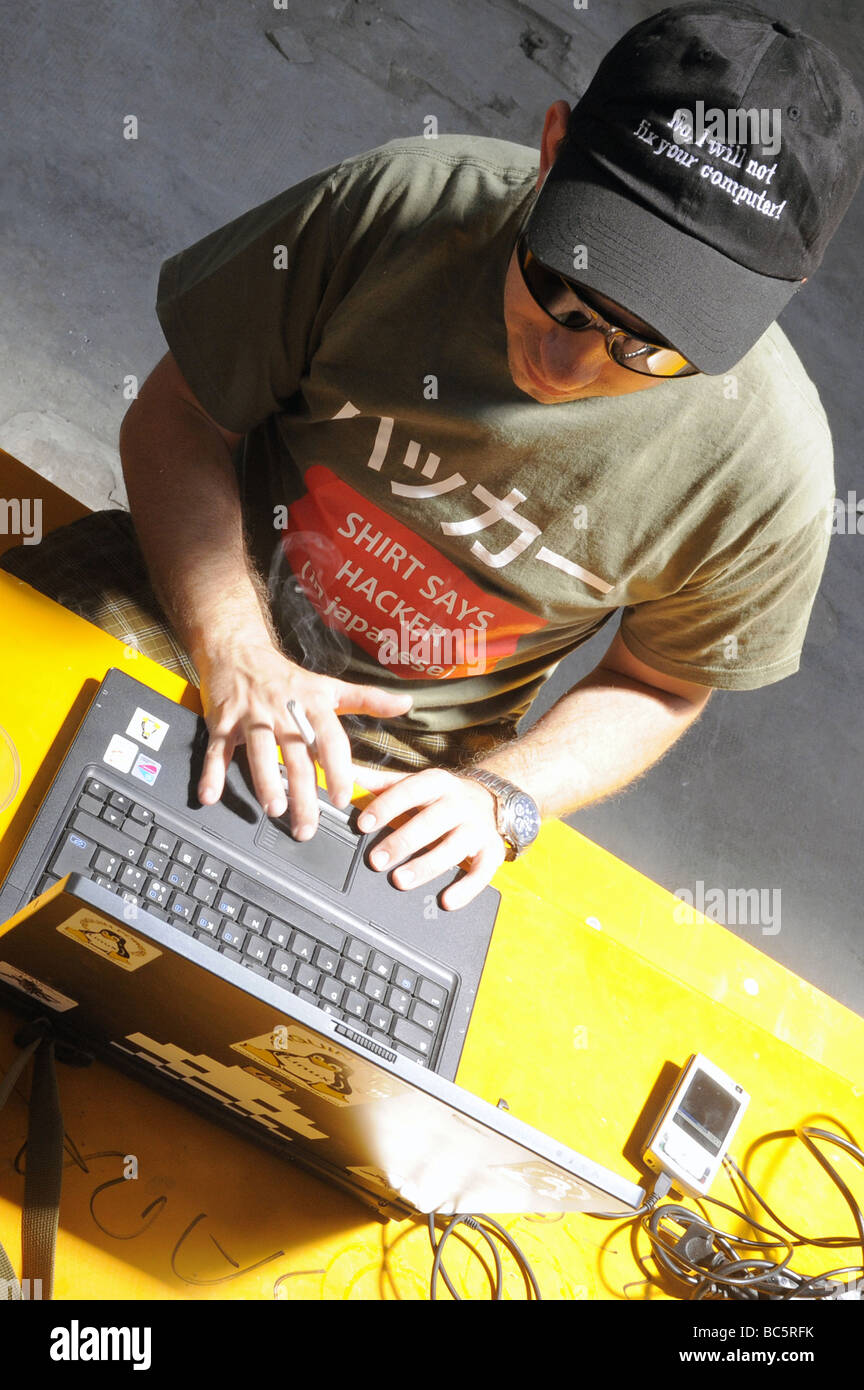 Hackmeet 2009 réunion de hackers Banque D'Images