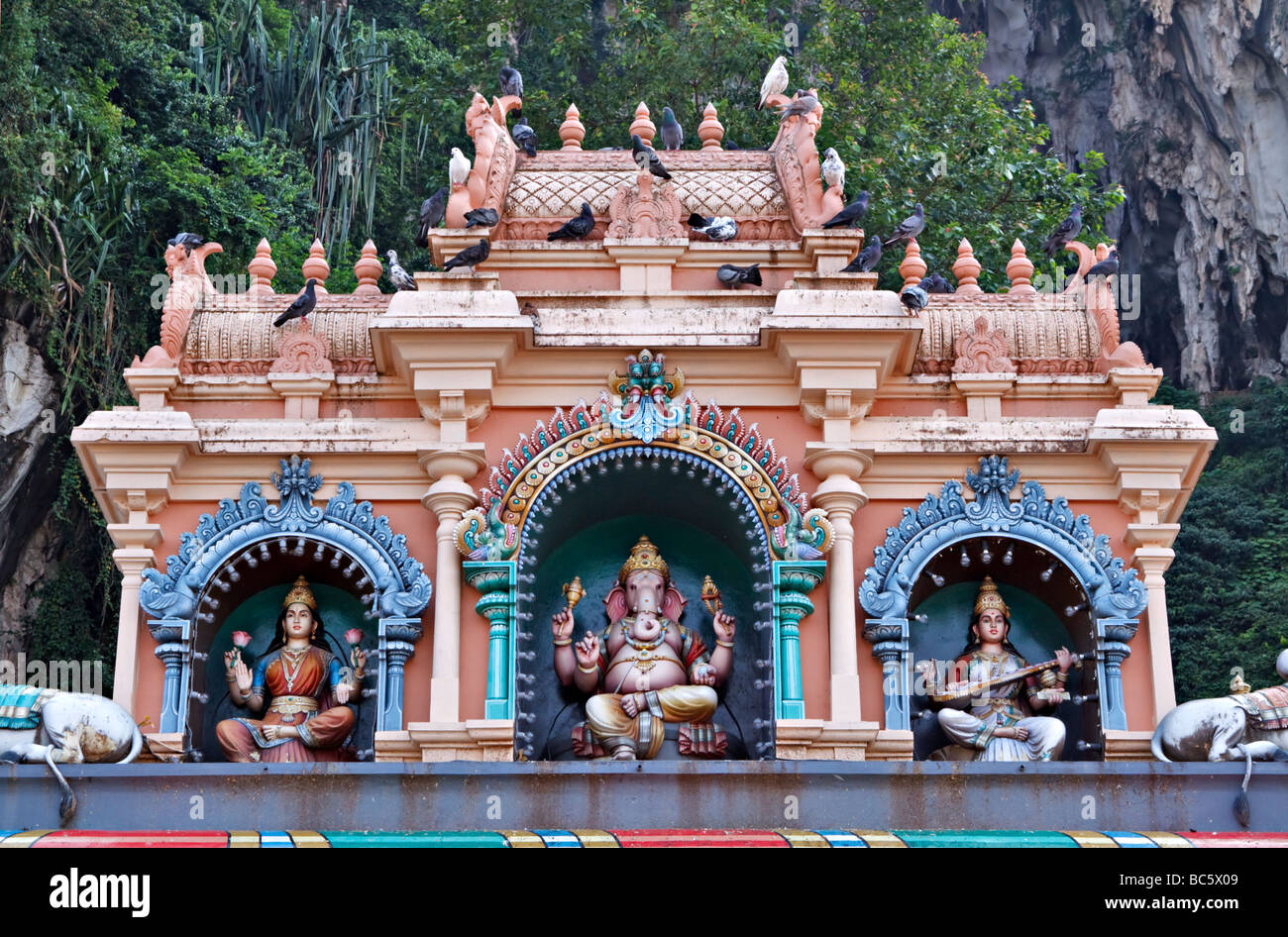 Temple Hindou à Batu Caves, Kuala Lumpur, Malaisie Banque D'Images