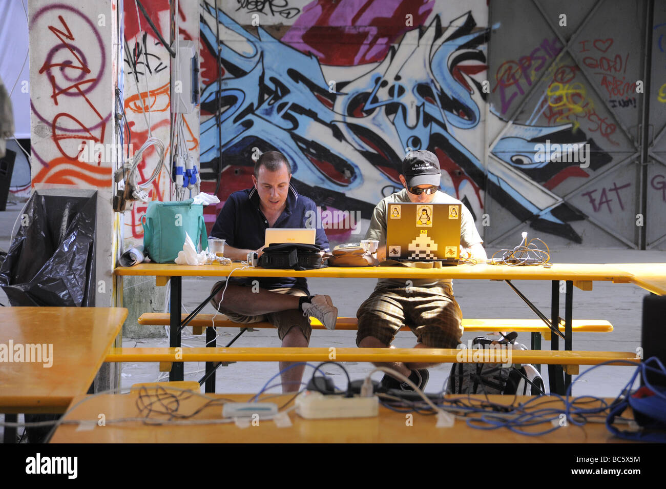 Hackmeet 2009 réunion de hackers Banque D'Images
