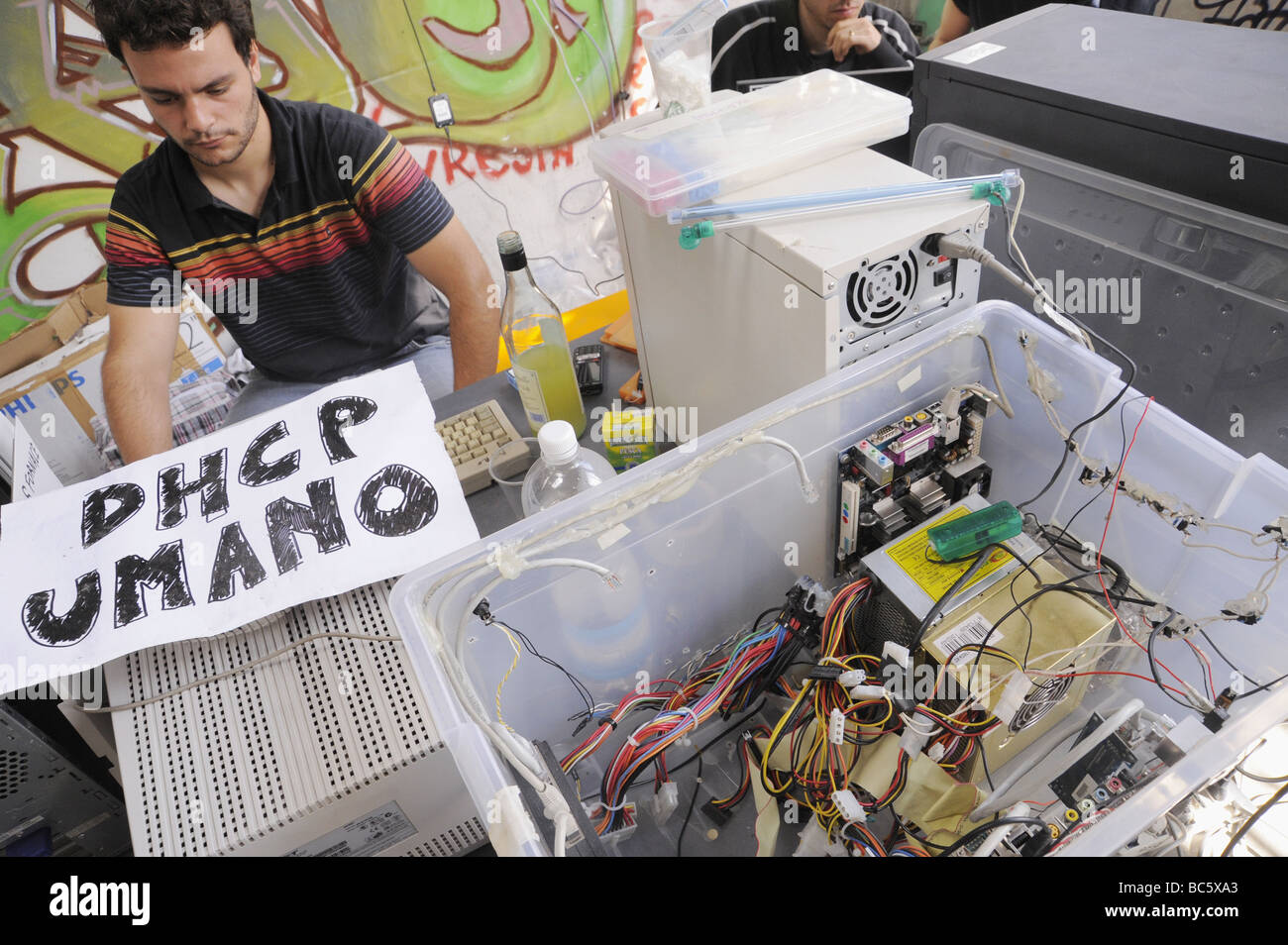 Hackmeet 2009 réunion de hackers Banque D'Images