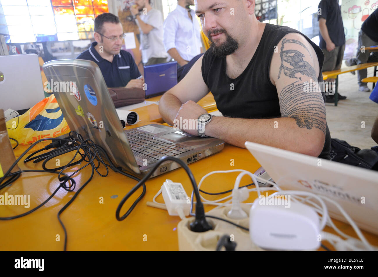 Hackmeet 2009 réunion de hackers Banque D'Images