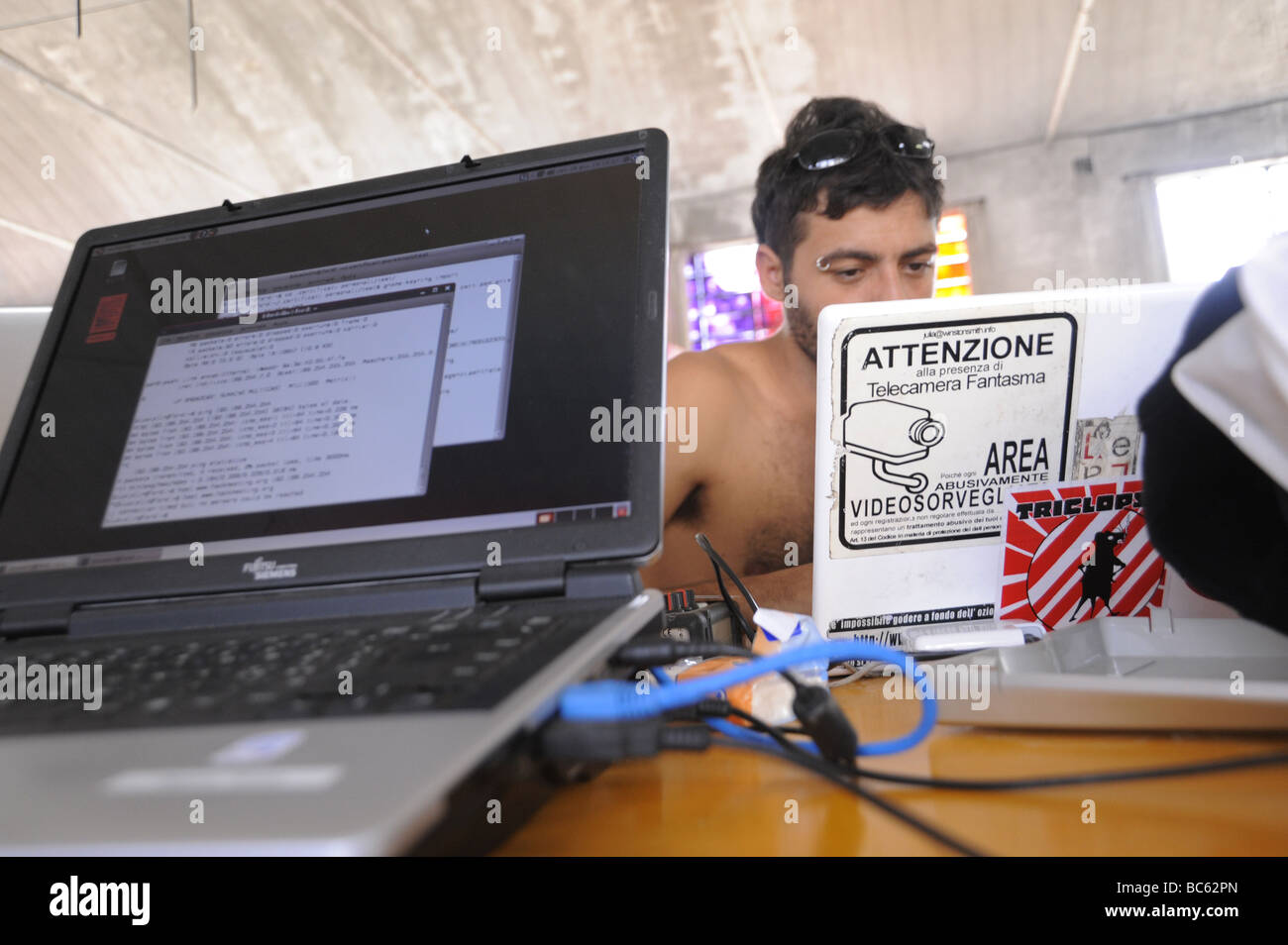 Hackmeet 2009 réunion de hackers Banque D'Images