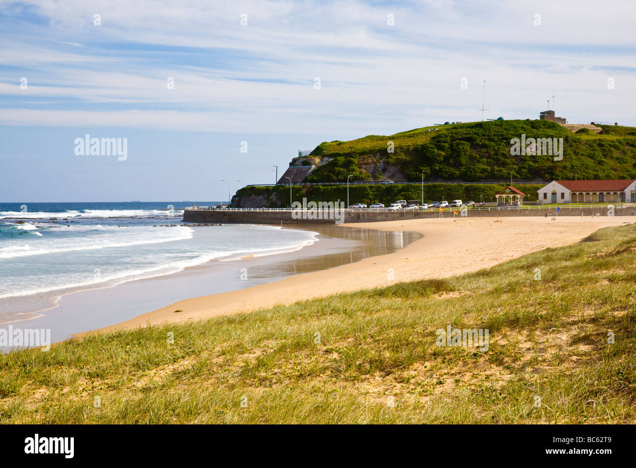 Plage de Nobbys Newcastle Australie Nouvelle Galles du Sud Banque D'Images