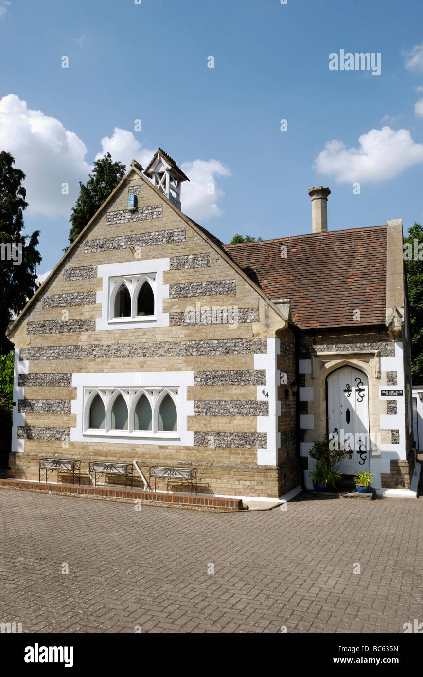 Ancienne église école dans 68 London Road Salisbury Wiltshire, Angleterre Banque D'Images