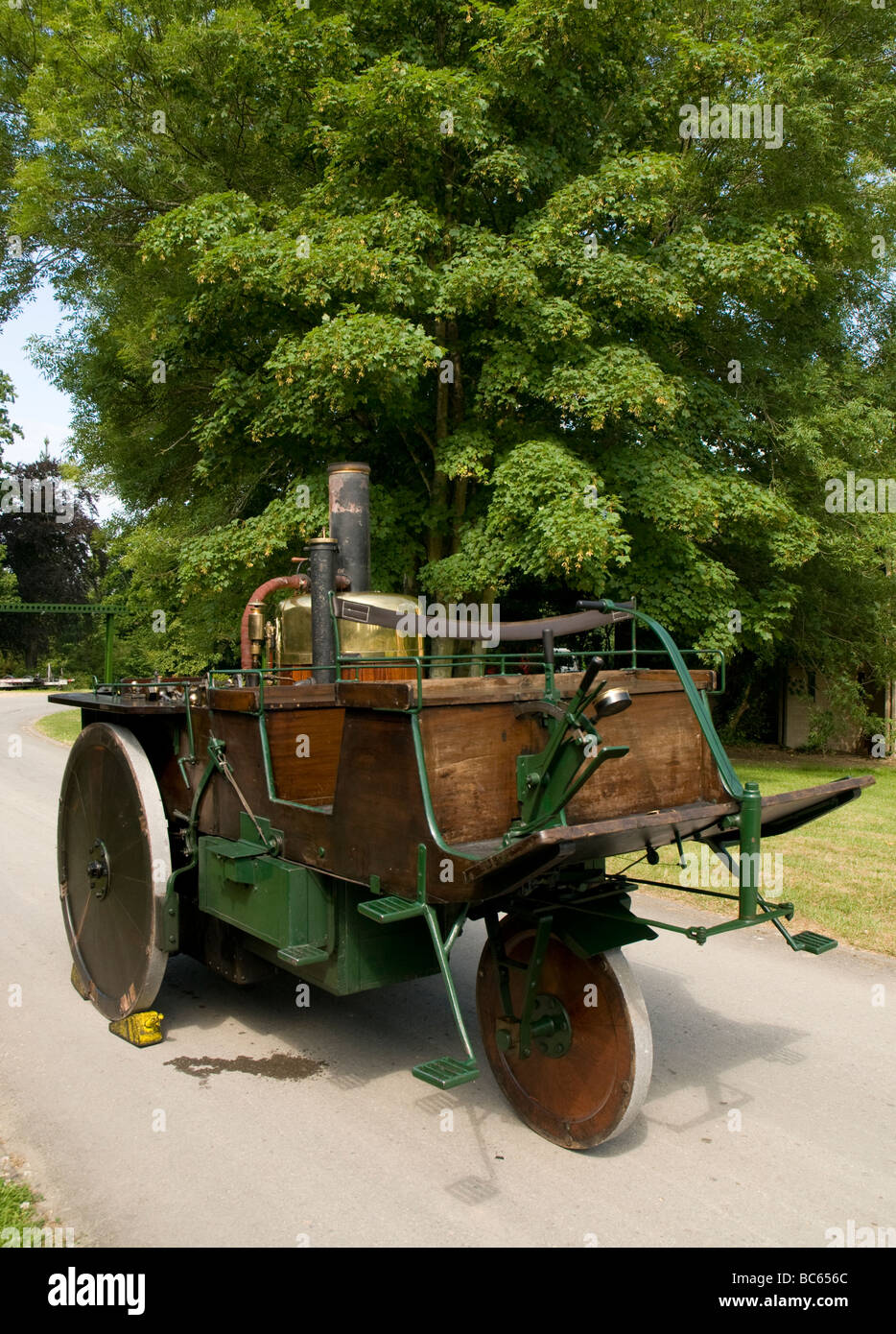 Grenville 1875 Chariot à vapeur Banque D'Images