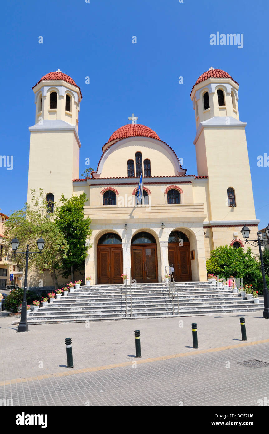 Tessaron église Martyron (Église des quatre martyrs) Rethymno (Rethymnon, Rethimno), Crète, Grèce, Europe Banque D'Images
