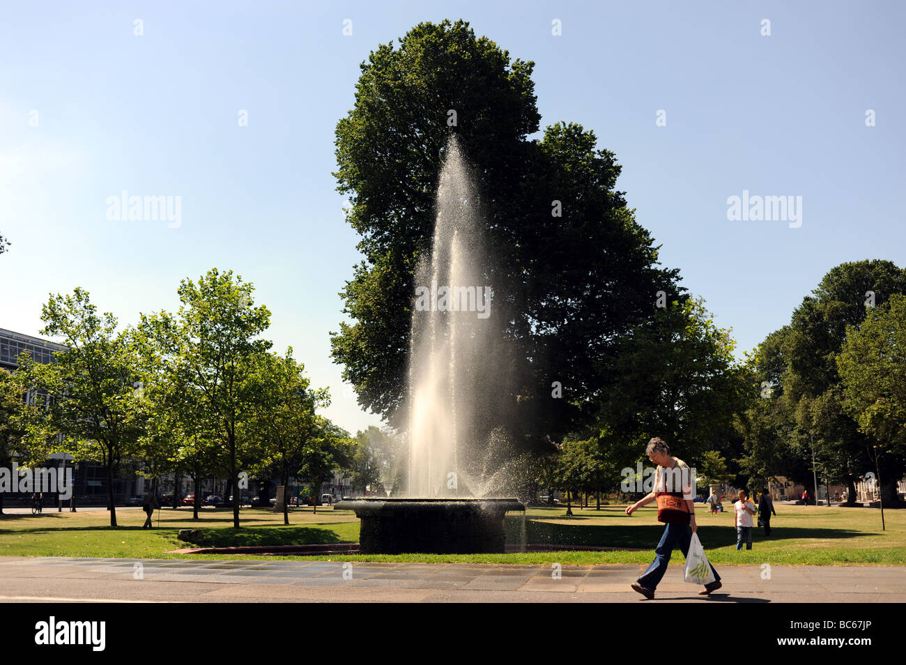 La fontaine au Victoria Jardins en centre-ville de Brighton UK Banque D'Images