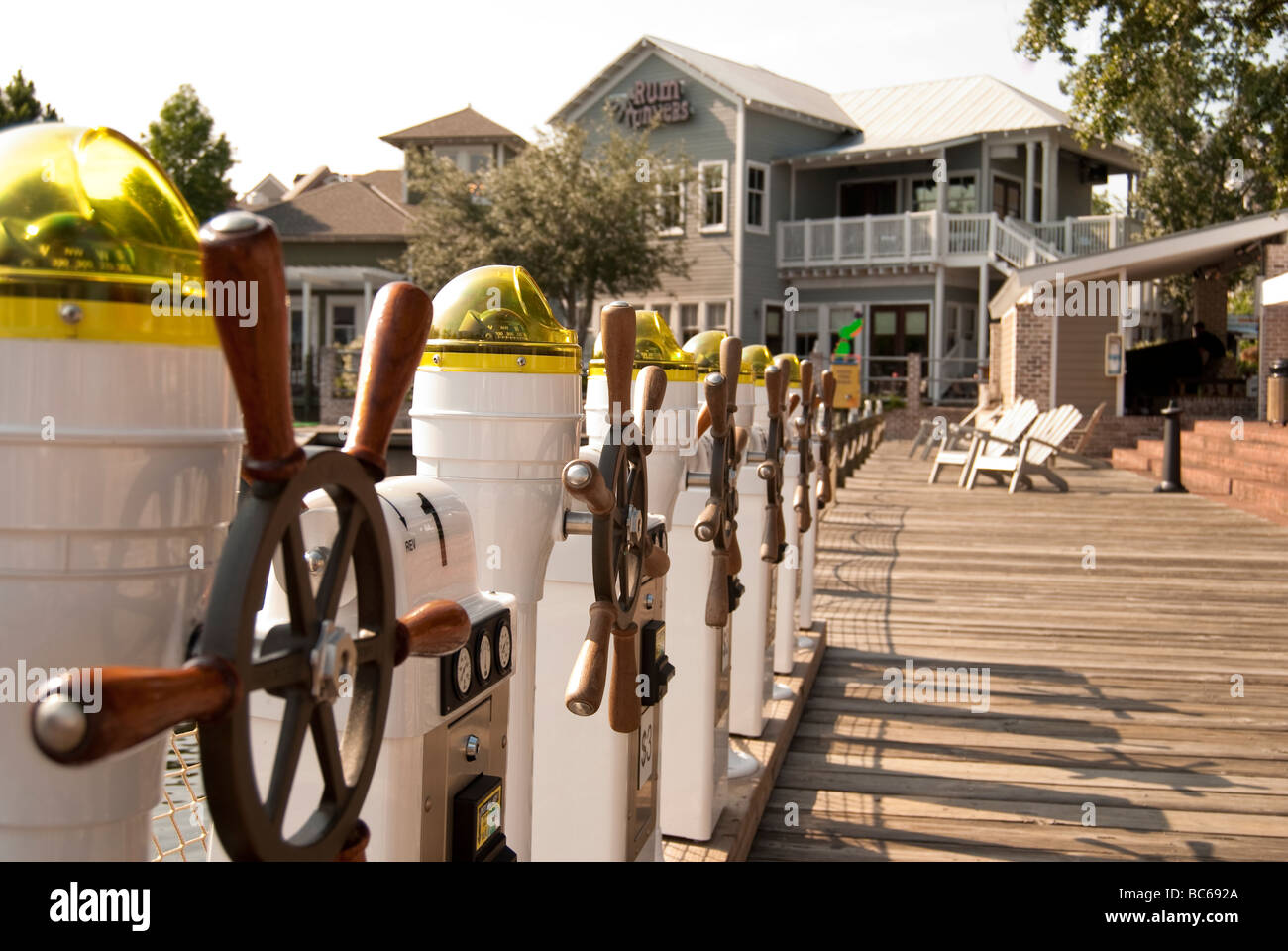 Télécommande bateaux dans Destin, Floride. Banque D'Images
