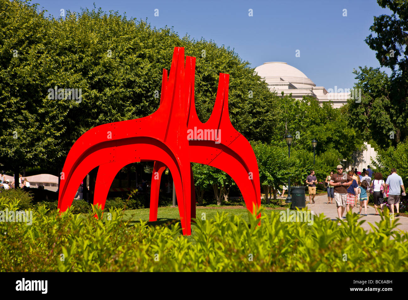 WASHINGTON DC USA Cheval Rouge sculpture d'Alexander Calder à la National Gallery of Art Sculpture Garden Banque D'Images