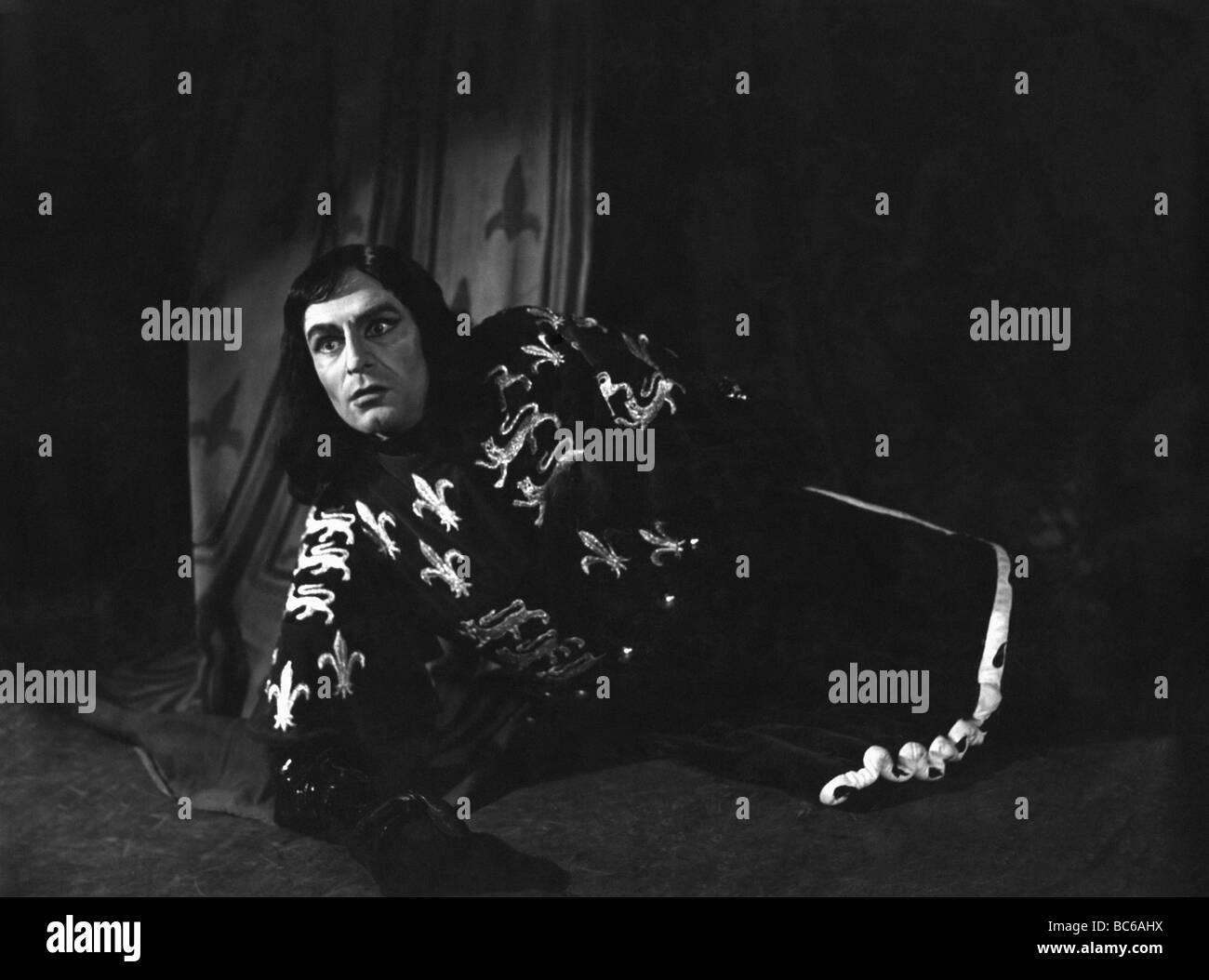 Olivier, Laurence Sir, 22.5.1907 - 11.7.1989, acteur britannique, demi-longueur, roi Richard III, Old Vic Theatre, Londres, 1944 / 1945, Banque D'Images