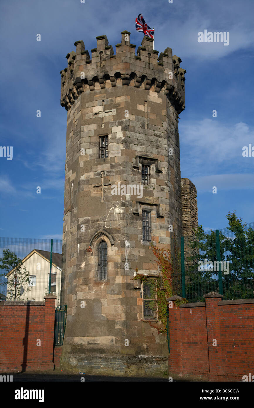Le dernier tour de derry prison sur les évêques street housing un petit musée juste à l'extérieur de la ville fortifiée de Derry Banque D'Images
