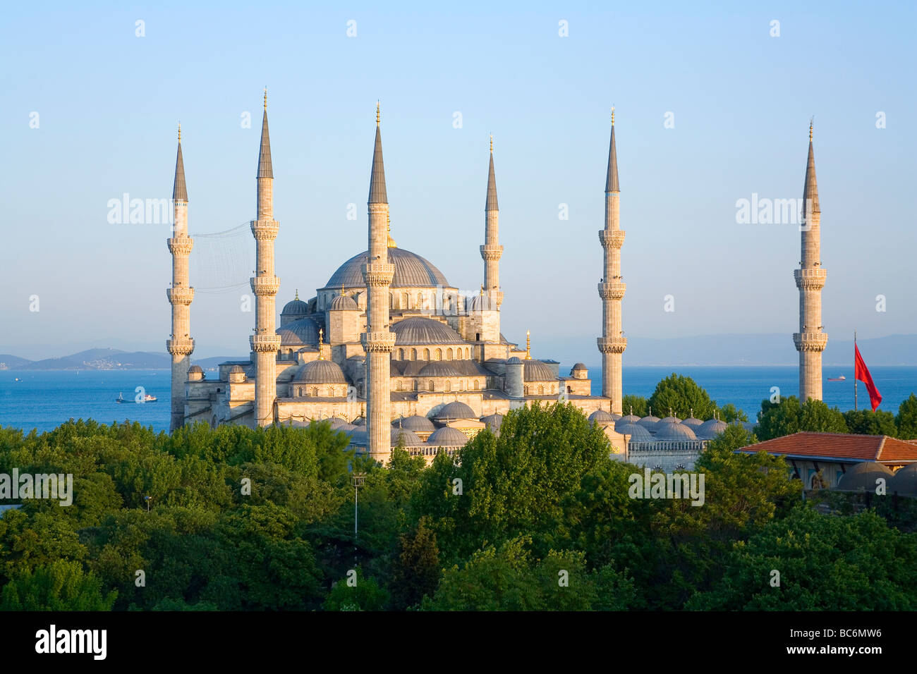 La Mosquée Bleue Sultan Ahmet Camii Istanbul Banque D'Images
