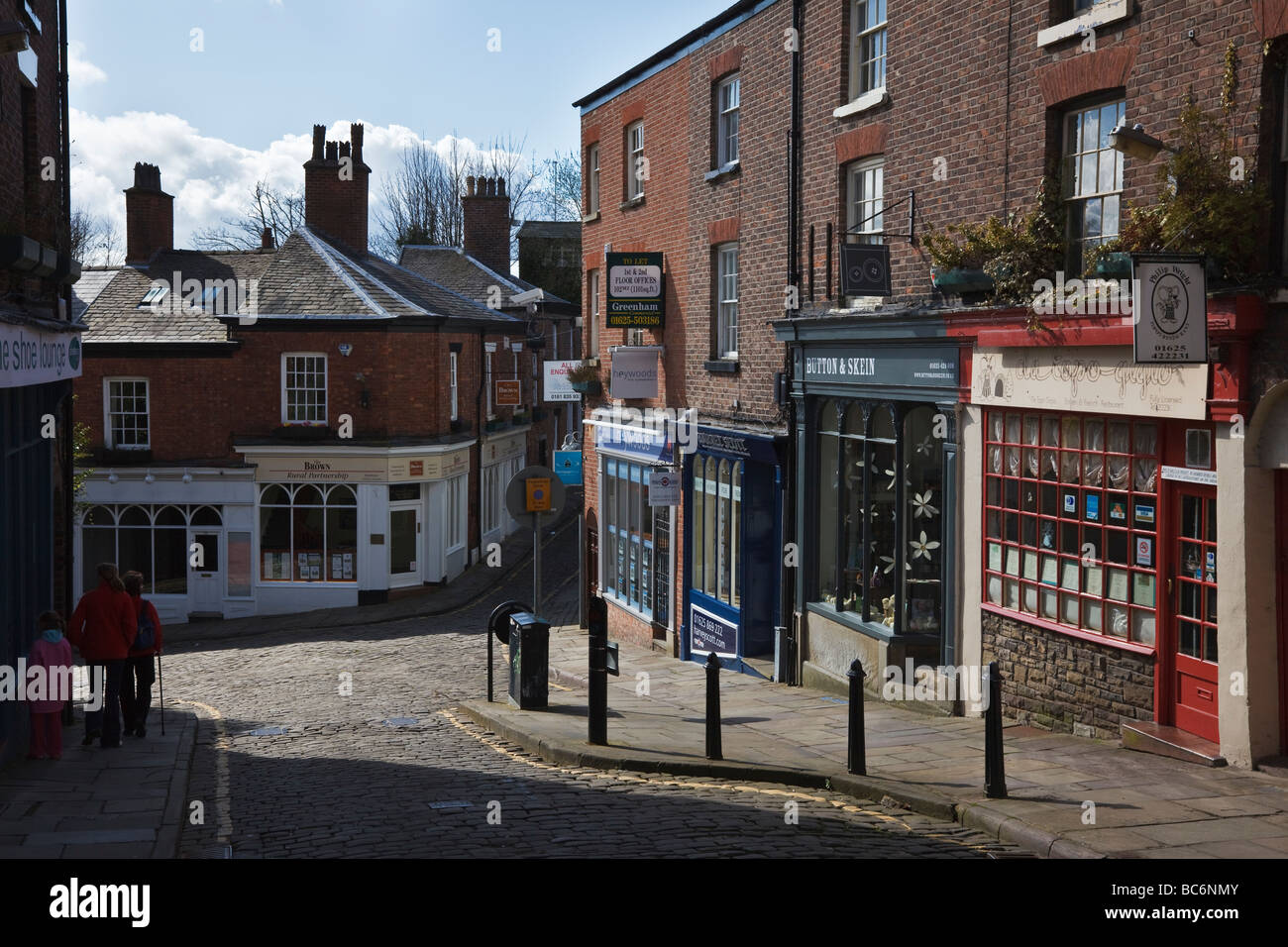 Rue Church, Macclesfield, Cheshire, Angleterre Banque D'Images