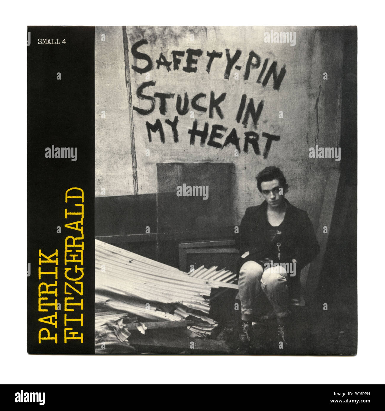 Safety Pin Stuck in my Heart' EP par Patrik Fitzgerald, un punk rock record a été publié la première fois en 1977 Banque D'Images
