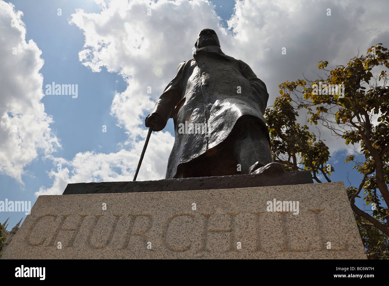 Statue de Winston Churchill Banque D'Images